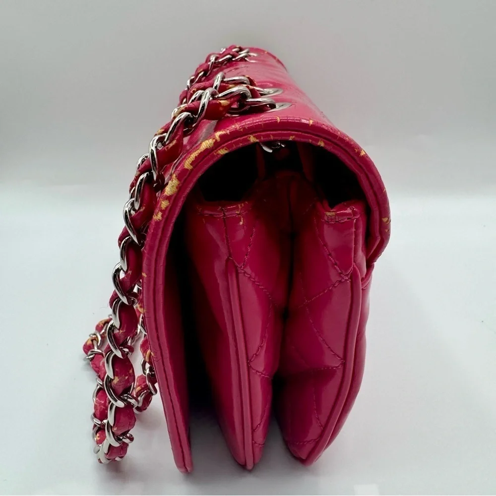 CHANEL - Small Pink Vinyl Lipstick Flap Bag | Fair to Good Condition